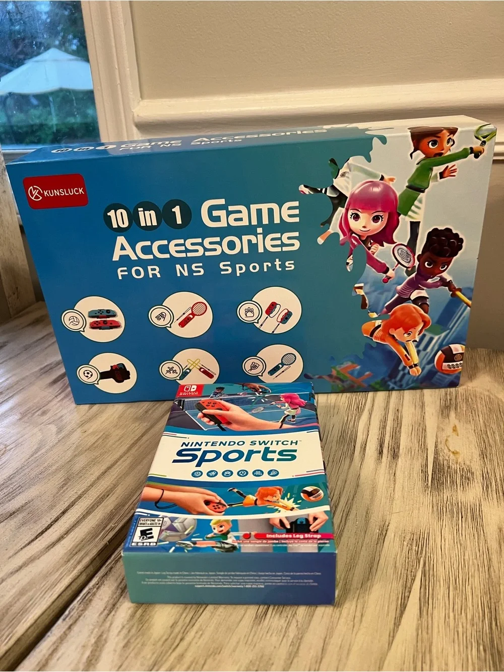 Nintendo Switch Sports + 10-in-1 Sports Accessories Bundle | Complete in Case